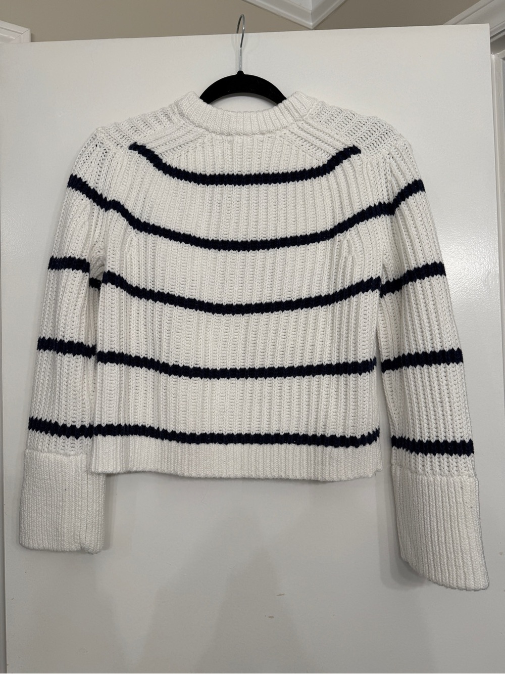 J. Crew NWT Heritage cotton fisherman crewneck sweater in Stripe - Picture 4 of 4